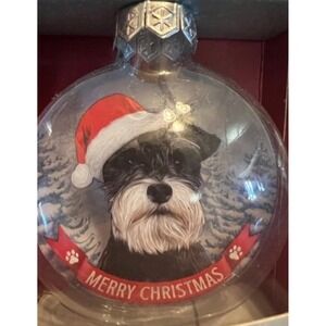 dog Miniature Schnauzer  Ornament Santa Paws Bauble History & Heraldry Christmas